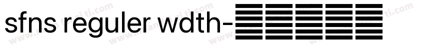 sfns reguler wdth字体转换